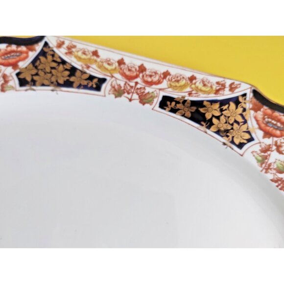 Vintge Myott Serving Platter Derbytone 14 1/2" x 10 1/4" - Picture 2 of 13